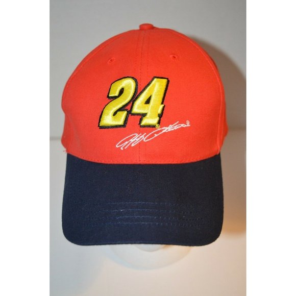 Kellogg's Racing No. 24 Jeff Gordon NASCAR Baseball Hat Cap Red Navy Cotton - Picture 1 of 8